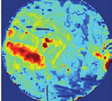 Bor oxygen map of mono silicon